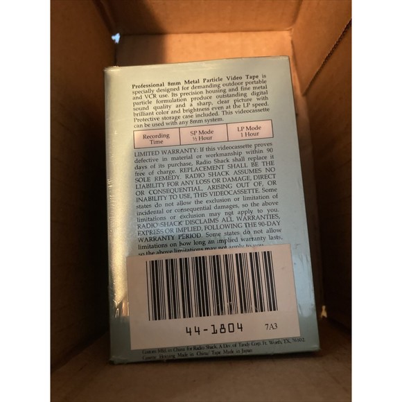 Supertape 8mm ProMP VideoTape Cassette 30 and 60 min P6-30 (3 pack) SEALED - Picture 5 of 10